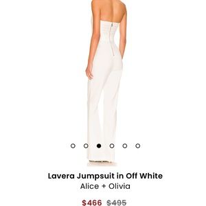 Lavera Jumpsuit in Off White
Alice + Olivia